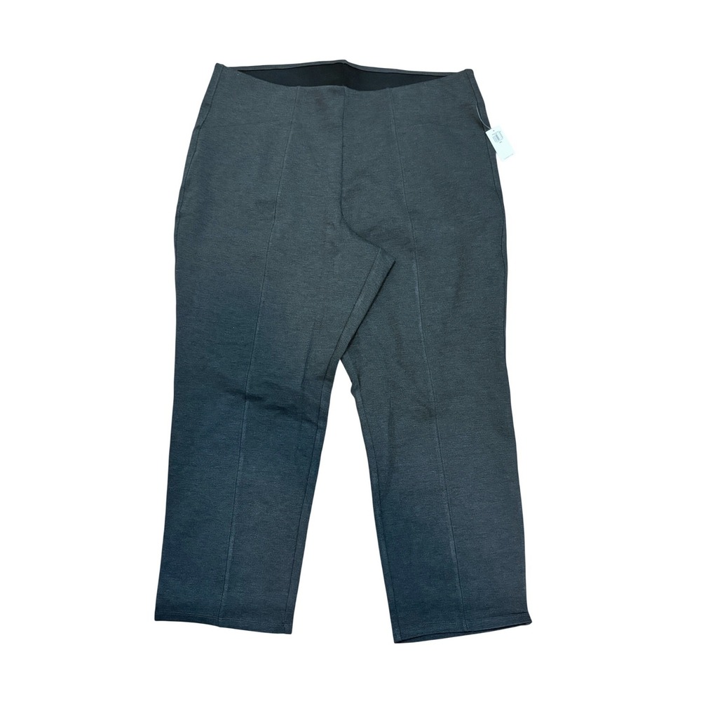 Old Navy Women's Pants Gray XXL Stevie‎ Straight High Rise Elastic Waist Trouser